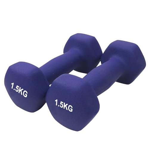 DAYONG Fitness Dumbbell Set of 2, Hexagonal Frosted Dumbbells for Men Women, Home Gym Equipment for Core Strength Training, Exercise Muscle.