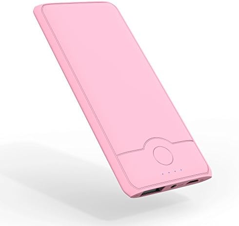 YFW Power Bank 4000mAh Pocket External Battery Pack Ultra-Slim Power Charger for Samsung and Smart Device (Pink)