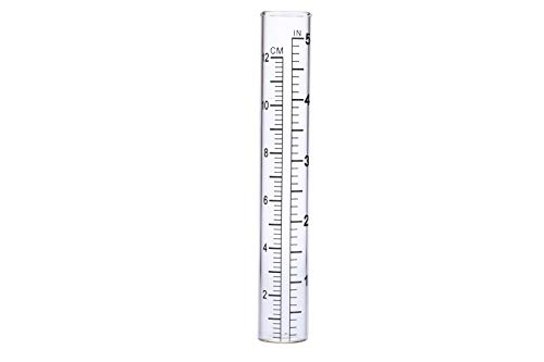 I-MART 2 Pcs Rain Gauge, Glass Tube Replacement for Outdoor Garden