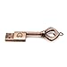 CHUYI Metal Heart Key Shape 1Pcs 16GB USB 2.0 Flash Drive Waterproof Pen Drive Memory Stick USB Flash Disk with Keychain Thumb Drive Gift