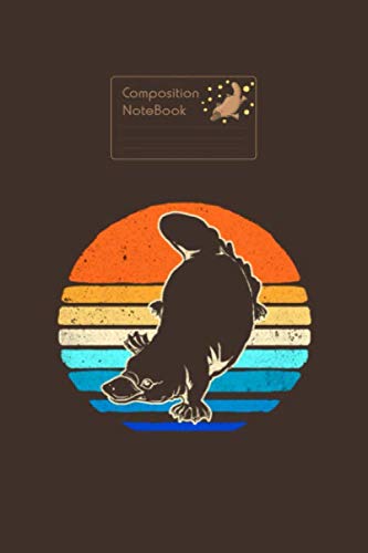 Composition notebook: Platypus Animal - 50 sheets, 100 pages - 6 x 9 inches