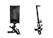 Golf Gadgets® - Swing Recording System | Ball Head Clamp Mount for Tablet or Any Smartphone. Compatible with Most Tablets or Any Phone. (Bag Clamp)