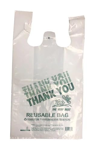 Photo 1 of Watson Distributing 12 x 7 x 22 White Ldpe Plastic Bag 2.25Mil Reusable 200/Case