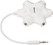 AmazonBasics 5-Way Multi Headphone Audio Splitter Connector, Whitethumb 4