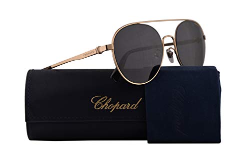 Chopard SCHC29 Sunglasses Shiny Gold w/Polarized Smoke Lens 56mm 300P SCHC 29 SCH C29