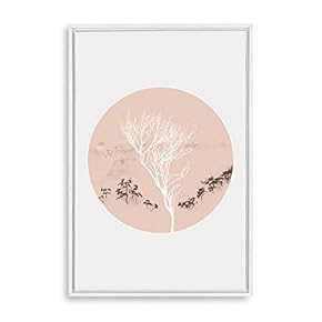 Framed Circular Pattern Home Artwork for Living Room Bedroom