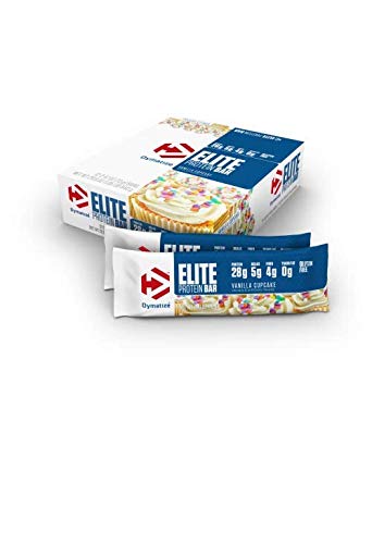 Dymatize Elite Protein Bar, Vanilla Cupcake, 12 Count