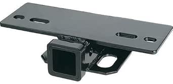 JY PERFORMANCE 5000 Lbs Step Bumper Mount With 2" Hitch Receiver - Heavy Duty Bolt-On For RV, Trailer, Truck, Black