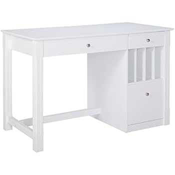 White Wood Computer Desk