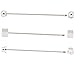 Dannyshi 3 Pc Men's Collar Bar Pin Set, Silver Collar Pin