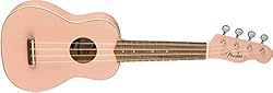 Fender Venice Soprano Ukulele, Shell Pink