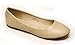 Bella Marie Women's Comfortable Classical Ballerina Flats Round Toe Slip On Shoes