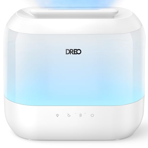 DREO HUMIDIFIERS FOR BEDROOM, 4L TOP FILL FOR...