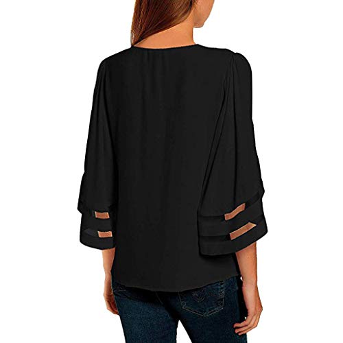 GOWOM Kimonos Cardigan for Women Floral Kimonos for Women Kimonos for Women Floral Sarees for Women Women Work Tops and Blouses Clothes for Summer for Women (B-Black,Small)