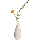 Small White Ceramic Bud Vase Mini Bud Vase Small Flower Vase Vintage Decorative Floral Vase for Home Decor Centerpieces Wedding Party Decorations