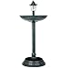 Heartland America 33inch Bird Bath with Solar Lamp