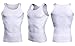 Mens Slimming Vest Weights Body Shaper Muscle Compression Undershirt Breathable Waist Trainer Shapewear Elastic Tank Top Slim Tummy Underwear Shirts for Men White Size M