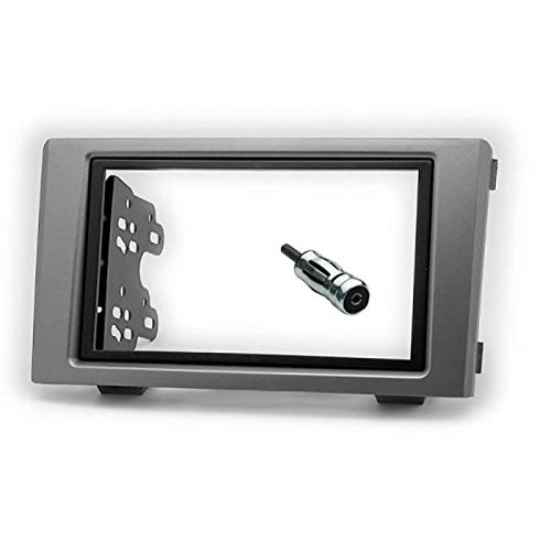 Sound-way Double DIN Car Radio Frame Installation Kit, 2 DIN Front Panel Frame, Antenna Adapter, compatible with IVECO Daily