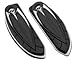 Kuryakyn 4566 Motorcycle Foot Control Component: Zombie Skull Driver Board Floorboard Covers for 1984-2019 Harley-Davidson Motorcycles, Chrome, 1 Pair
