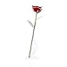 Febou 24k Gold Rose, Long Stem Dipped Rose in Gift Box for Valentine's Day, Mother's Day, Anniversary, Birthday (Rose with stand, Red)