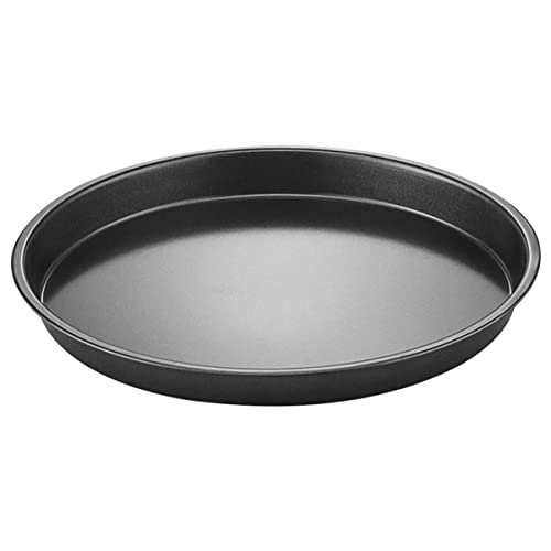 HOOTNEE Non-Stick Carbon Steel Pizza Plate 12-Inch Baking Pan for Oven Household Pizza Oven Baking Tool for Cooking and Grilling