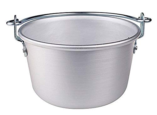 Pentole Agnelli Family Cooking Aluminium Polenta Pot With Bowed Handle And Rim, Diameter 20 Cm.