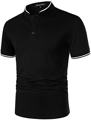 Jinda Men's Short Sleeve T Shirt Soft Top Cotton Stretch Slim Fit