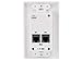 Monoprice 108008 HDMI Over CAT5E/CAT6 Extender Wall Plate (Pair) with Built-in Backward IR Channel-Single-Port (1P), White