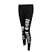 SUNNOW® Sexy Women Split the Skinny Jeggings Black Stretch Leggings Tights Leggings (Black), One Size