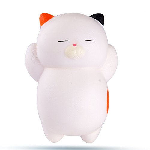 WATINC 1Pcs Jumbo Squishy, Kawaii Cat Cream Scented Slow Rising Squishy for Kid Toy, Lovely Toy,Stress Relief Toy,Decorations Toy Gift Fun