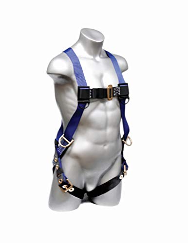 Elk River Construction Plus Harness with Tongue Buckles, 3 D-Rings, Polyester/Nylon, Fits Sizes Small to X-Large