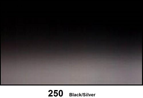 1 Roll 30" X 60" Rainbow Vinyl (Graduated Vinyl) Choose From 8 Colors (#250 Black/Silver)
