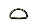 Generic Metal Bronze D Ring Buckle 0.8