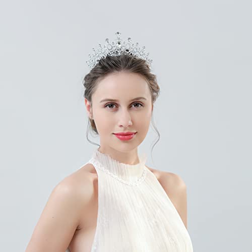 LOVFOIVER Bridal Wedding Crown Tiara Princess Crown Rhinestone Queen