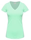 FPT Womens Basic Short Sleeve V-Neck T-Shirt (S-3XL)