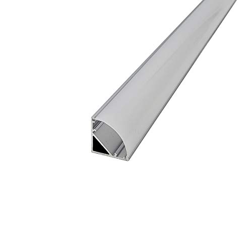 HAMRVL 6Pack 1ft/30cm 16x16mm Led Aluminum Channel System with Cover V