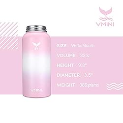 Vmini Water Bottle with New Wide Handle Straw
