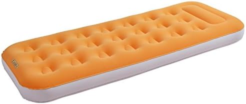 By PoolCentral 74" Tangerine Orange and White Flocked Inflatable Adult's Air Matress