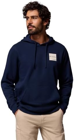 Columbia Trek Hoodie, Fleece mit Aufdruck, Abenteuerbereites Stretch, Verstellbare Kapuze, Baumwollreiches Jersey, Gerippte Kanten, Kängurutasche - Herren