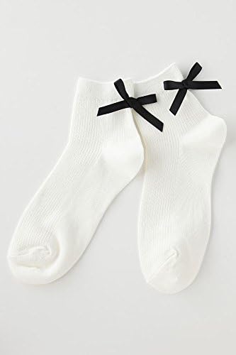 Amazon チュチュアンナ Tutuanna バックリボン付きリブソックスオフ白 黒 ソックス 通販