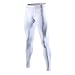 saraca core Men’s Compression Pants Sports Baselayer Running Workout Active Tights Yoga Leggings UPF 50+ Ｗhite