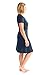 Kindred Bravely The Angelina Ultra Soft Maternity & Nursing Nightgown Dress (Navy Blue, Medium)