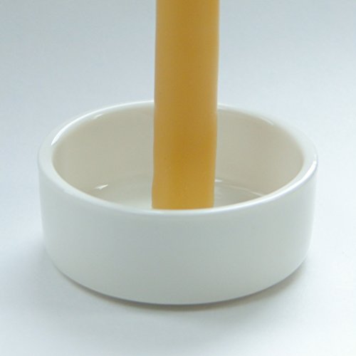 BCandle 100% Beeswax 2-Hour Taper Candles Organic Hand Made - 7 1/2 Inches Tall, 3/8 Inch Diameter (Pack of 36)