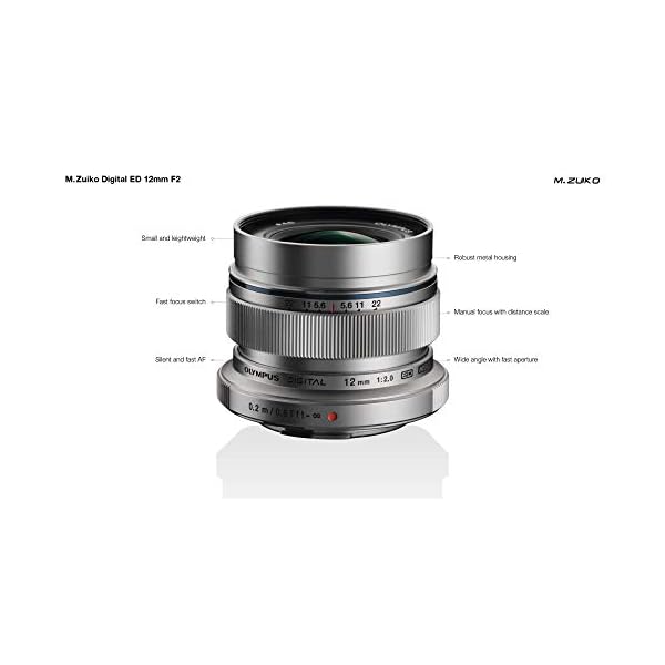 Olympus M.Zuiko Digital ED 12mm F2.0 Objektiv, lichtstarke Festbrennweite, geeignet für alle MFT-Kameras (Olympus OM-D… – Bild 4