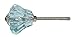Aqua Blue Square Glass Decorative Dresser Drawer, Cabinet, Door or Furniture Knob Pulls - Pack of 12