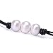 PEARLADA Genuine Leather Pearl Braided Bracelet for Women Wrap Knotted Freshwater Pearl Handmade Fashion Jewelry