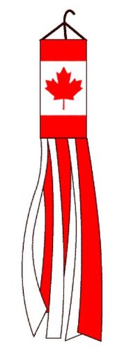 Canada Windsock Canadian Polyester 60 Inch Outdoor Garden Wind Sock Decoration