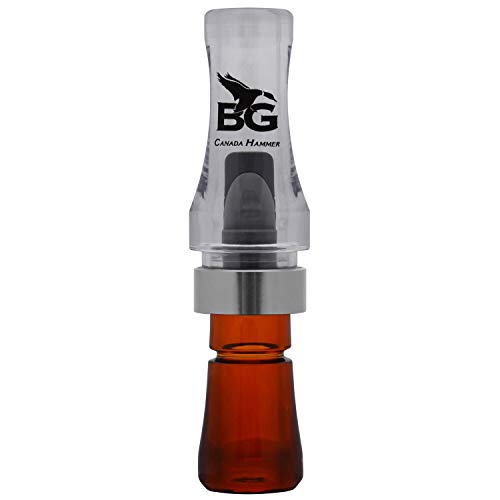 Buck Gardner Canada Hammer Goose Call, Clear/Bourbon