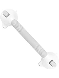 Grab Bar by Vive - Suction Shower Handle & Bathroom Balance Bar - Safety Hand Rail Support - Handicap, Elderly, Injury, Senior Assist Bath Handle, Non Skid (16 in.)