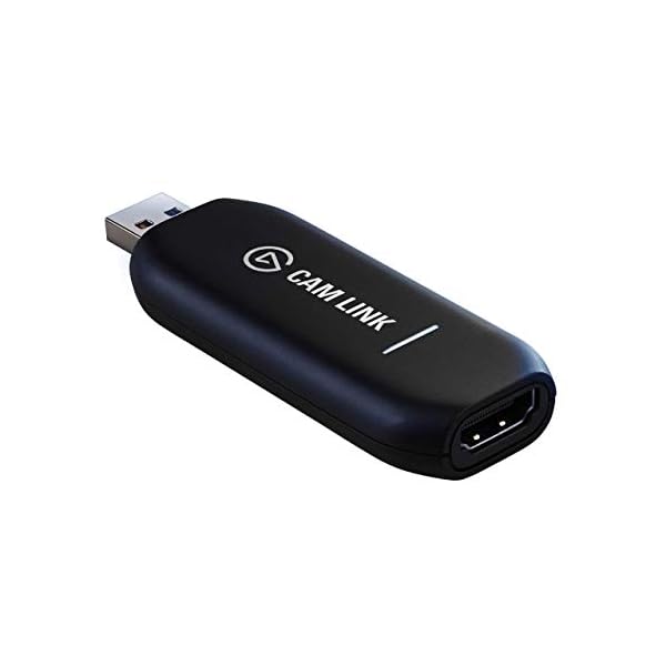 Elgato Cam Link 4K – externe Capture Card für DSLR-Camcorder, als Webcam, Meetings, Streams, Aufnahmen in 1080p60 oder 4K30-4K60, einfache Verbindung mit OBS,Zoom,Discord, HDMI zu USB 3.0, PC,Mac,iPad